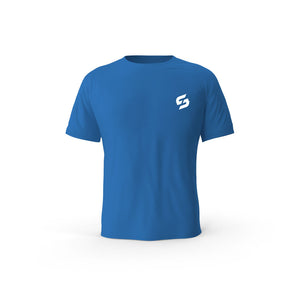 Strong Work New Classic organic cotton short sleeve T-shirt for men - ROYAL BLUE