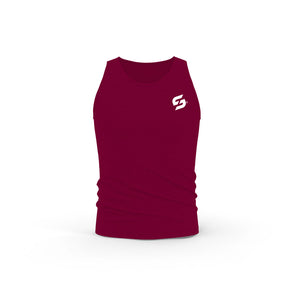 STRONG WORK NEW CLASSIC ORGANIC COTTON TANK TOP FOR WOMEN - BURGUNDY