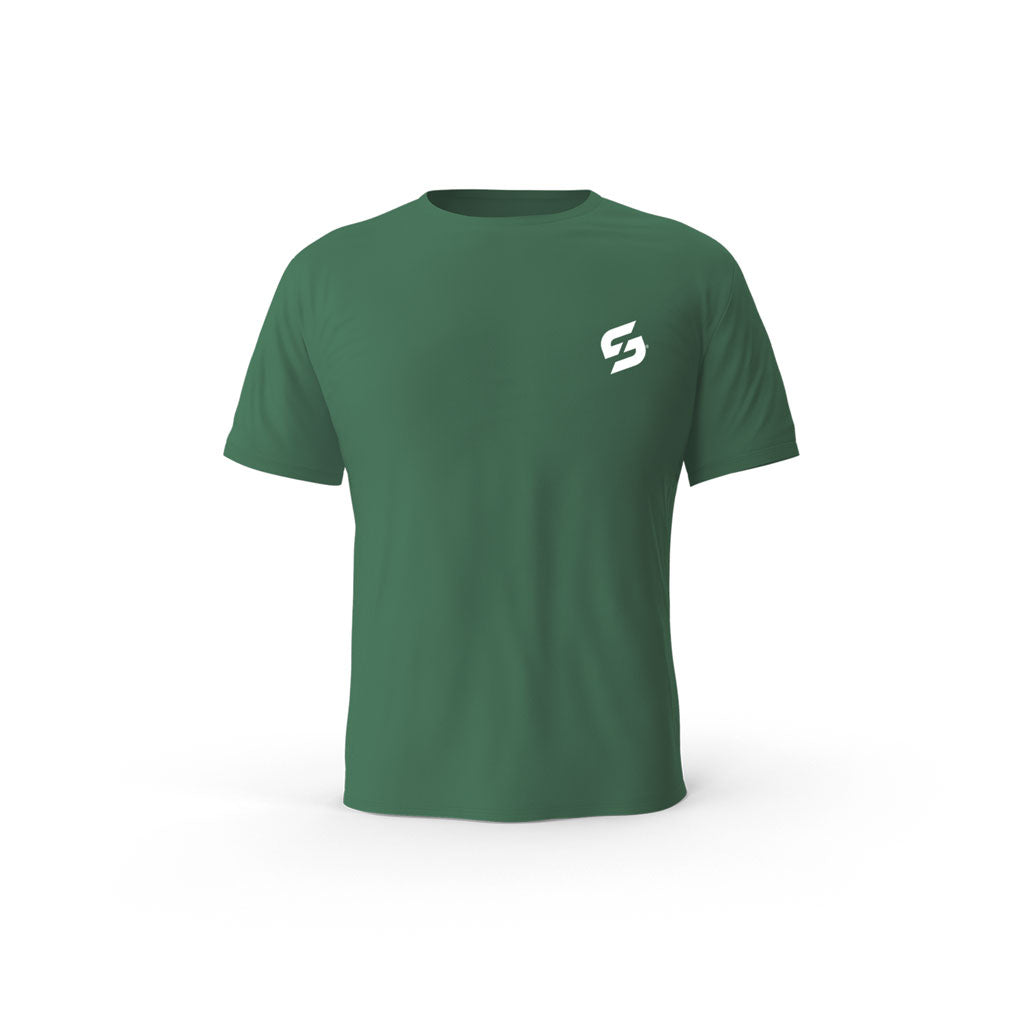 Strong Work New Classic organic cotton short sleeve T-shirt for men - BOTTLE GREEN