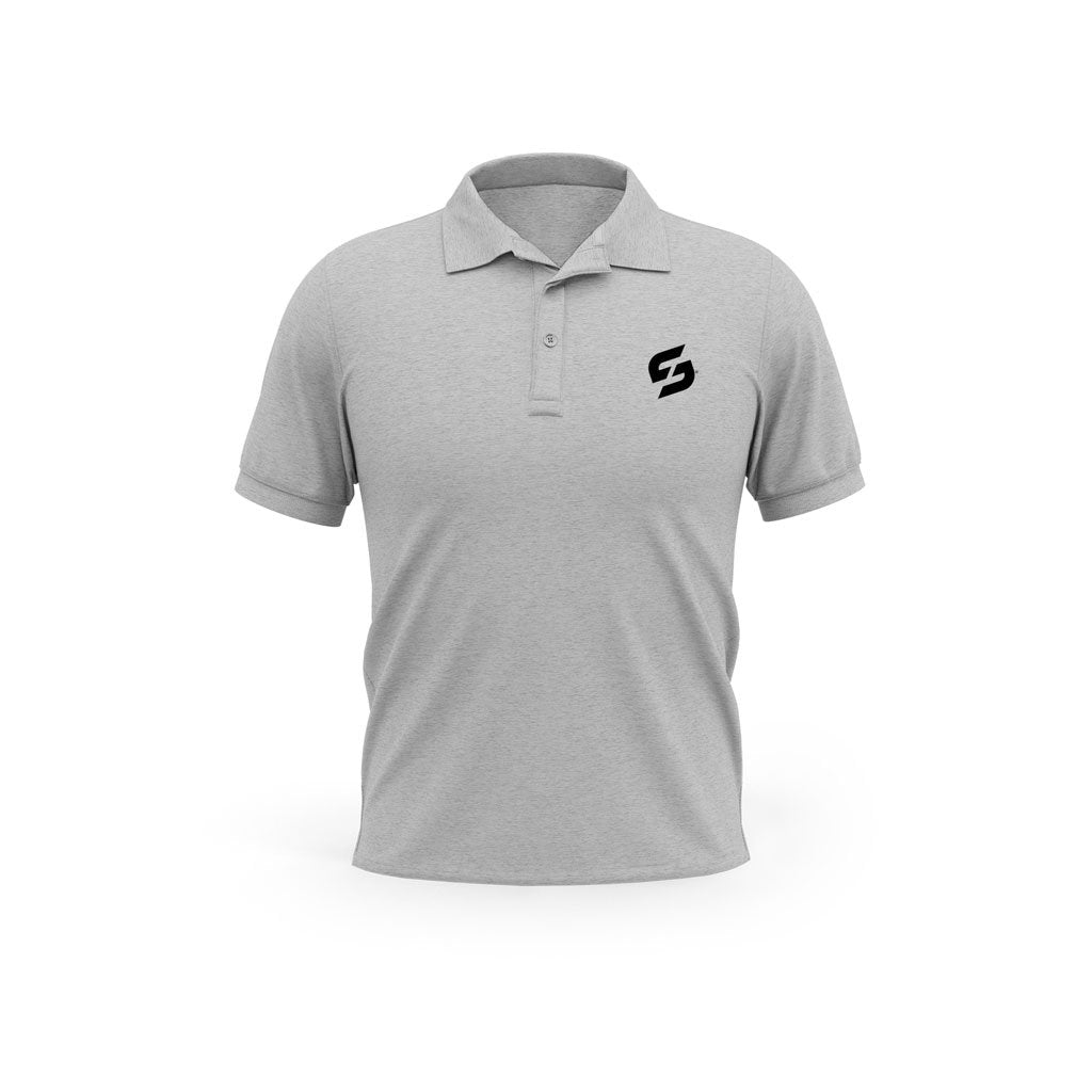 Polo gris chiné Strong Work Classic pour Homme