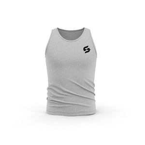 STRONG WORK NEW CLASSIC ORGANIC COTTON TANK TOP FOR WOMEN - HEATHER GREY