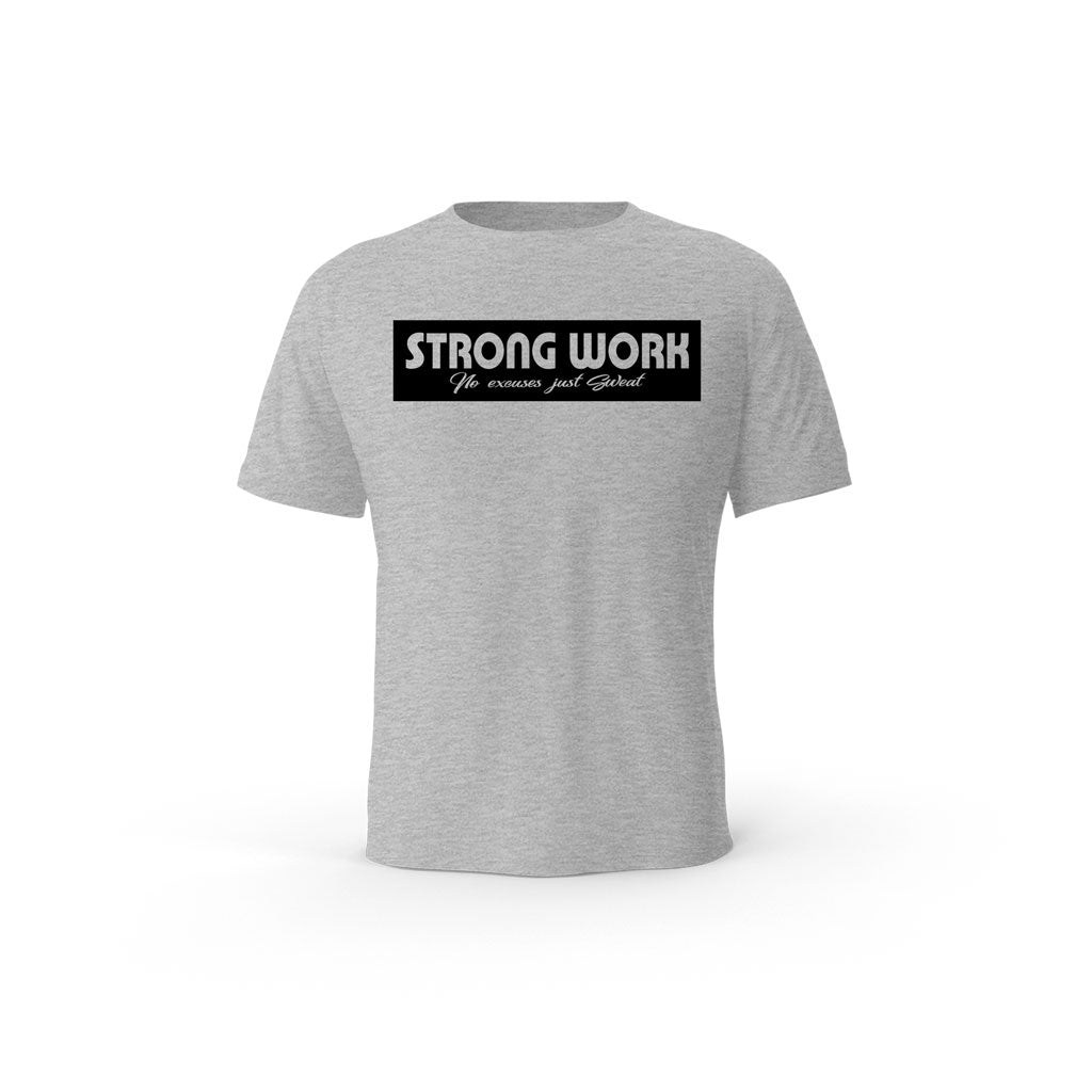 Strong Work Origin organic cotton short sleeve T-shirt for women - HEATHER GREY