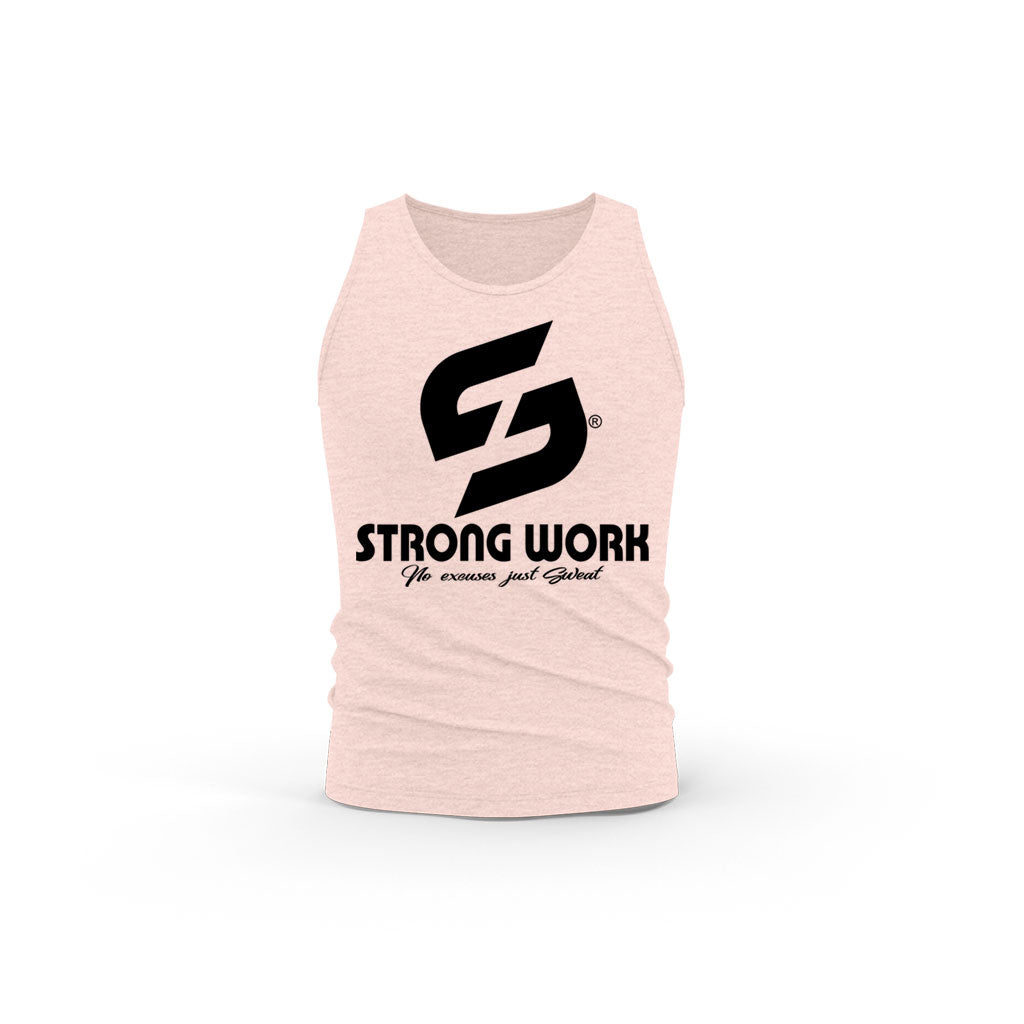 STRONG WORK ORIGINALS ORGANIC COTTON TANK TOP FOR WOMEN - PINK