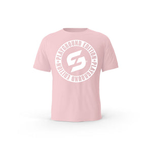 Strong Work Playground Edition organic cotton short sleeve T-shirt for men - COTTON PINK
