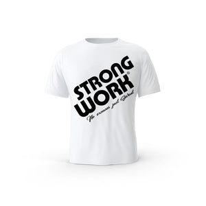 Strong Work Prodigy organic cotton short sleeve T-shirt for men - WHITE