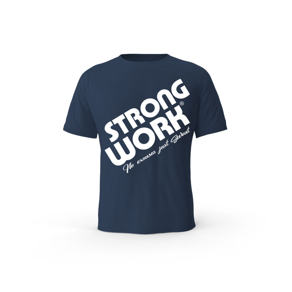 Strong Work Prodigy organic cotton short sleeve T-shirt for women - FRENCH NAVY