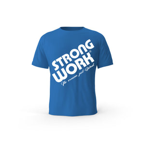 Strong Work Prodigy organic cotton short sleeve T-shirt for men - ROYAL BLUE