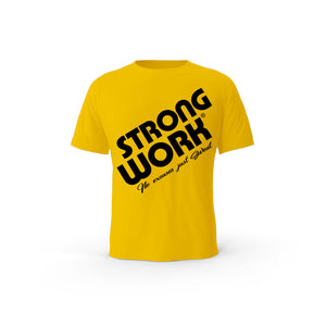 Strong Work Prodigy organic cotton short sleeve T-shirt for men - SPECTRA YELLOW