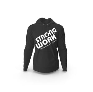 Strong Work Prodigy organic cotton hooded sweatshirt for men - BLACK