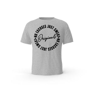 Strong Work Originals Edition organic cotton short sleeve T-shirt for men - HEATHER GREY