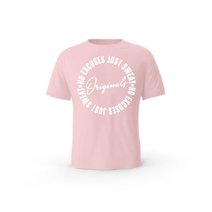 Strong Work Originals Edition organic cotton short sleeve T-shirt for men - COTTON PINK