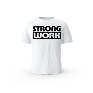 Strong Impact organic cotton short sleeve T-shirt for men - WHITE