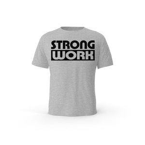 Strong Impact organic cotton short sleeve T-shirt for men - HEATHER GREY