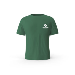 Strong Work Classic organic cotton short sleeve T-shirt for women - BOTTLE GREEN