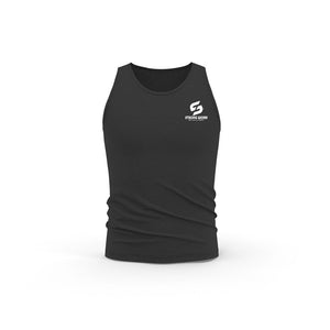 STRONG WORK CLASSIC ORGANIC COTTON TANK TOP FOR WOMEN - BLACK