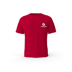 Strong Work Open Classic organic cotton short sleeve T-shirt for women - RED