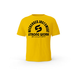 Strong Work The New Originals organic cotton short sleeve T-shirt for men - SPECTRA YELLOW
