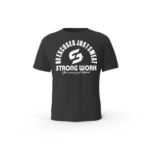 Strong Work The New Originals organic cotton short sleeve T-shirt for men - BLACK