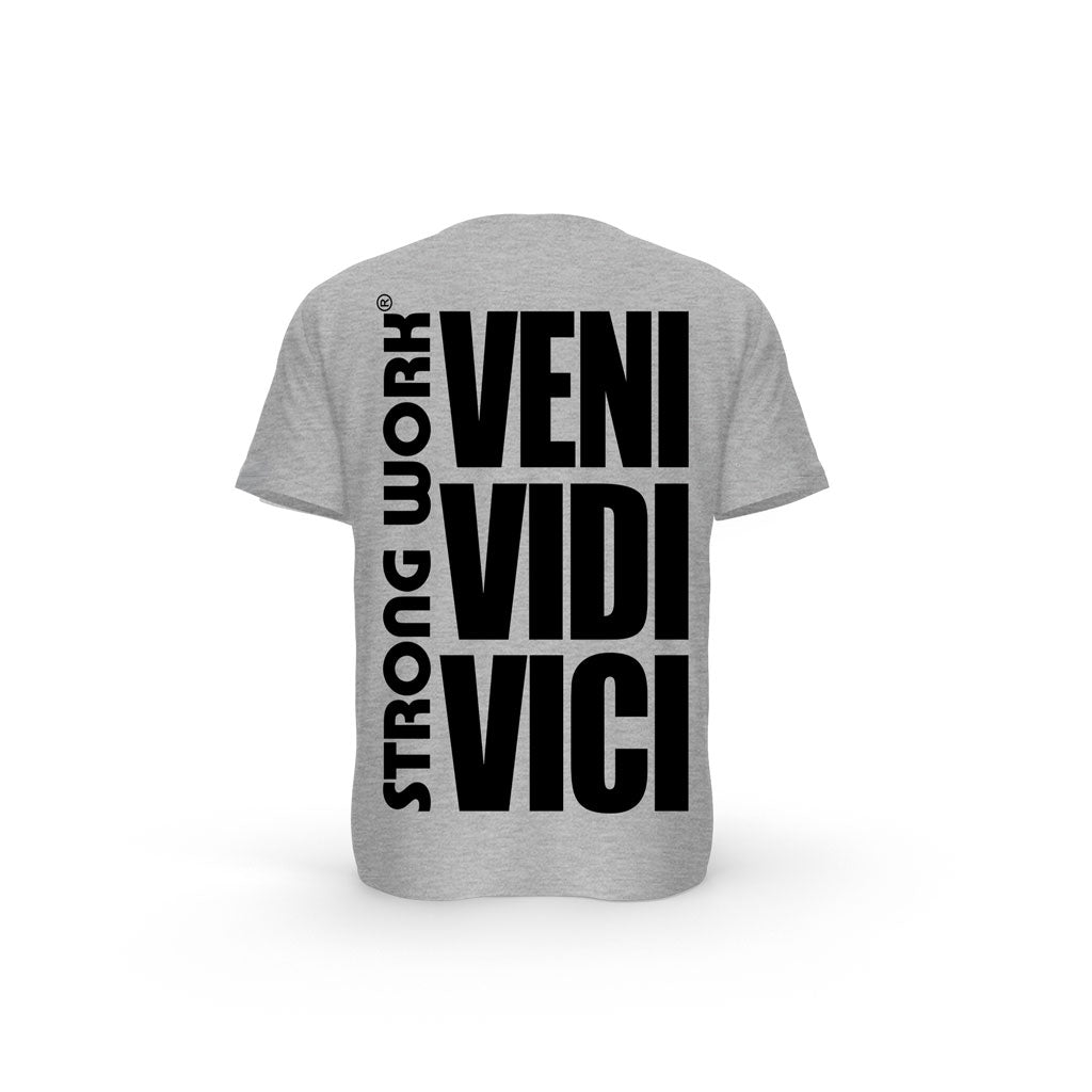 STRONG WORK SHORT SLEEVE T-SHIRT IN ORGANIC COTTON VENI VIDI VICI FO